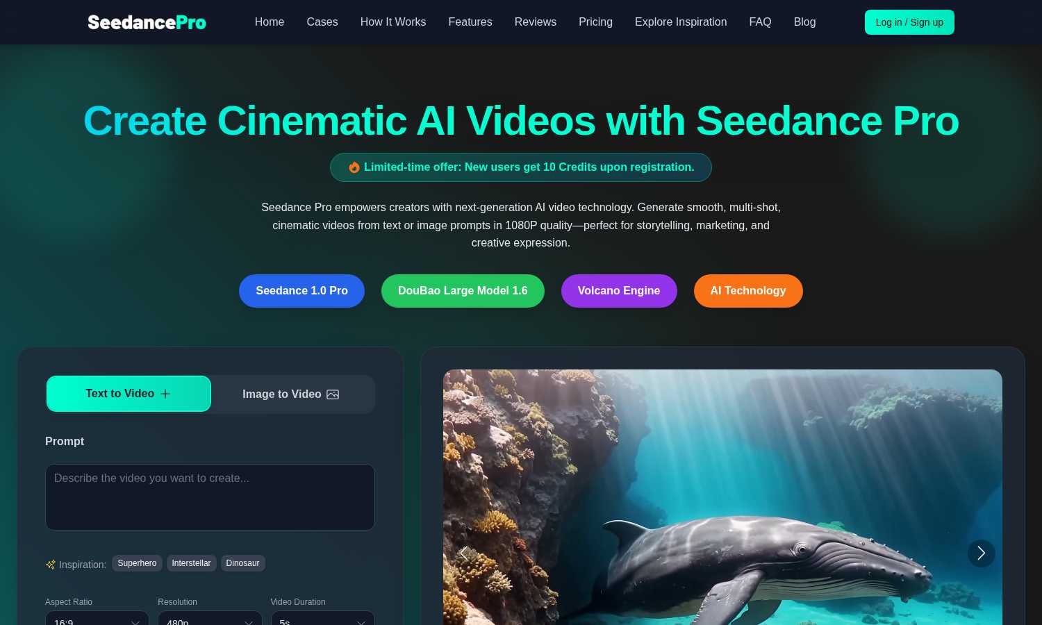 SeedancePro application interface and features
