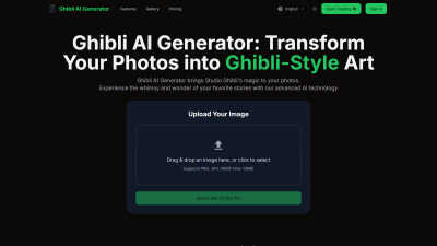 Ghibli AI Generator - AI tool for Content Creation