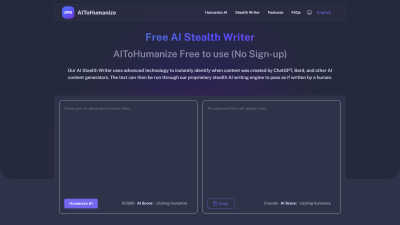 AIToHumanize - AI tool for Content Creation