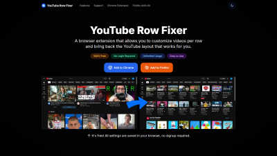 YouTube Row Fixer - AI tool for Accessibility