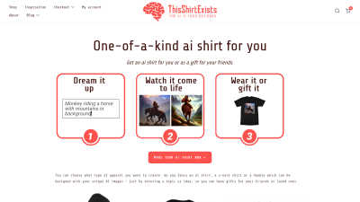 ThisShirtExists.com - AI tool for Design Tools