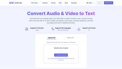UniScribe - AI tool for Audio & Music