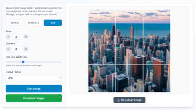 AI Image Splitter - AI tool for Content Creation