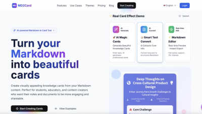 md2card - AI tool for Design Tools
