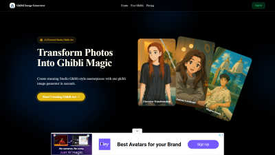 Ghibli Image Generator - AI tool for Content Creation