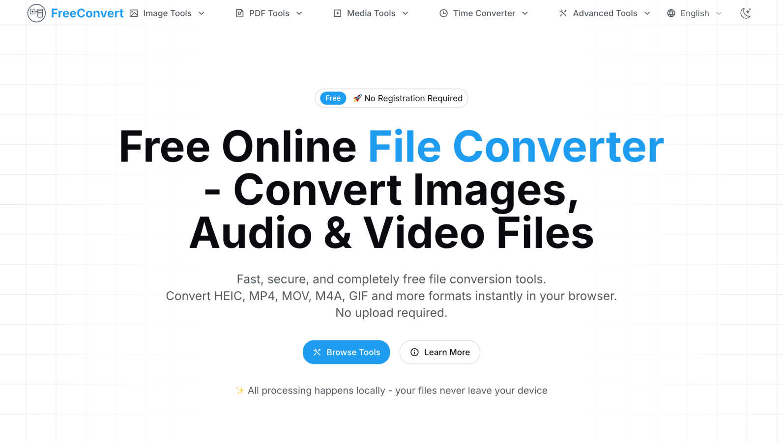 Free Convert application interface and features