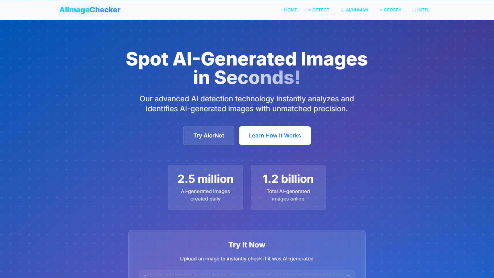 AI Image Checker application interface and features
