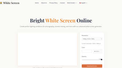 White Screen - AI tool for Design Tools