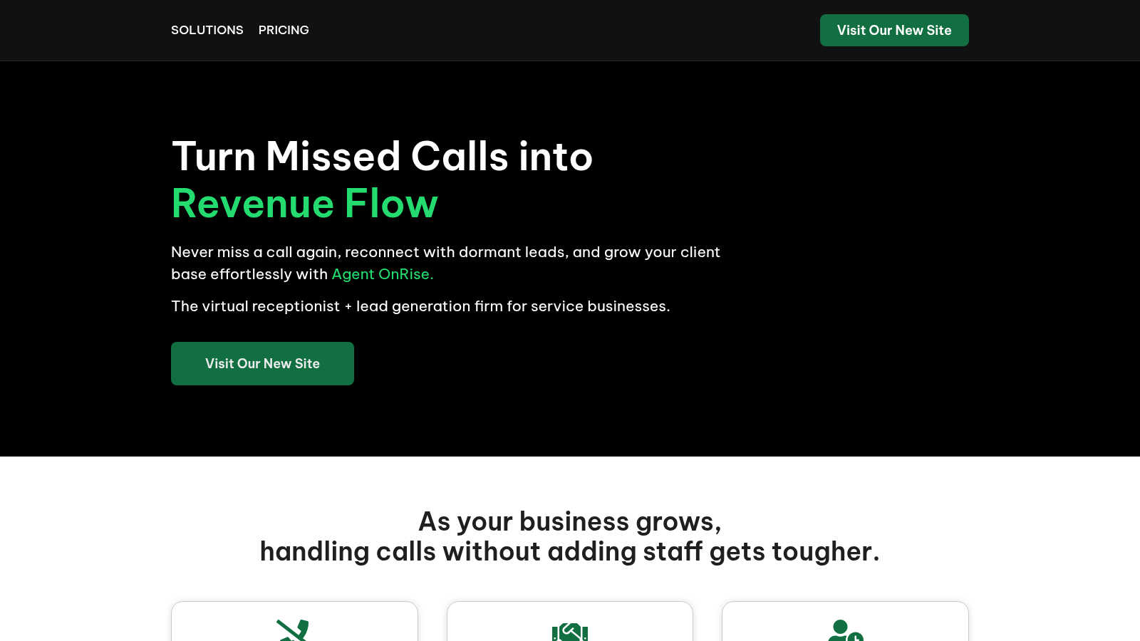 Agent OnRise application interface and features