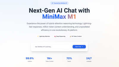 MiniMax M1 - AI tool for AI Assistants