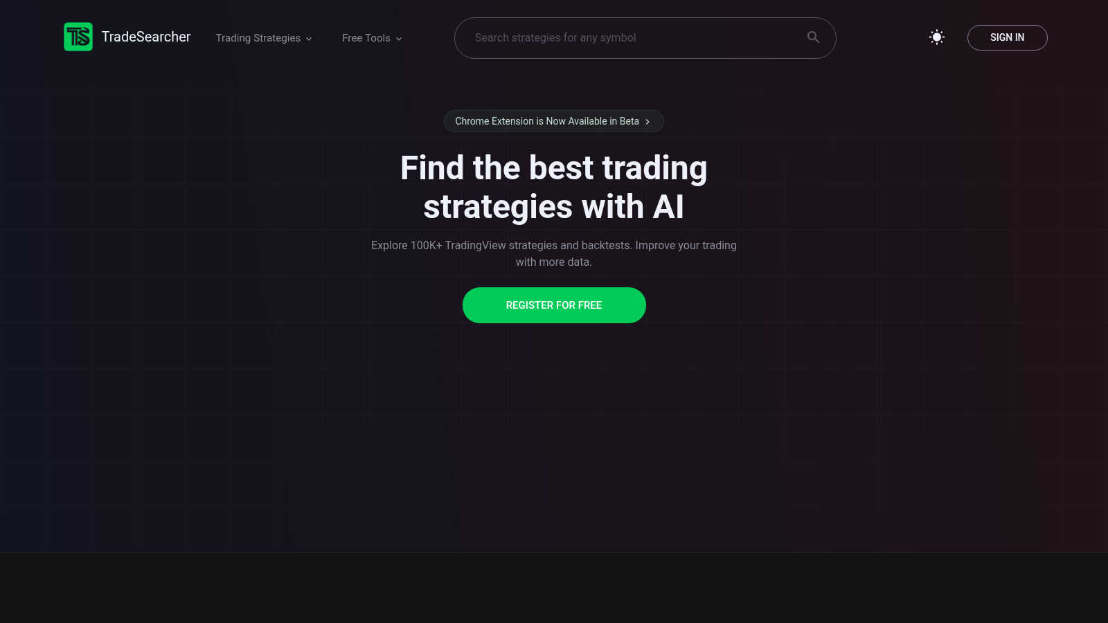 TradeSearcher application interface and features