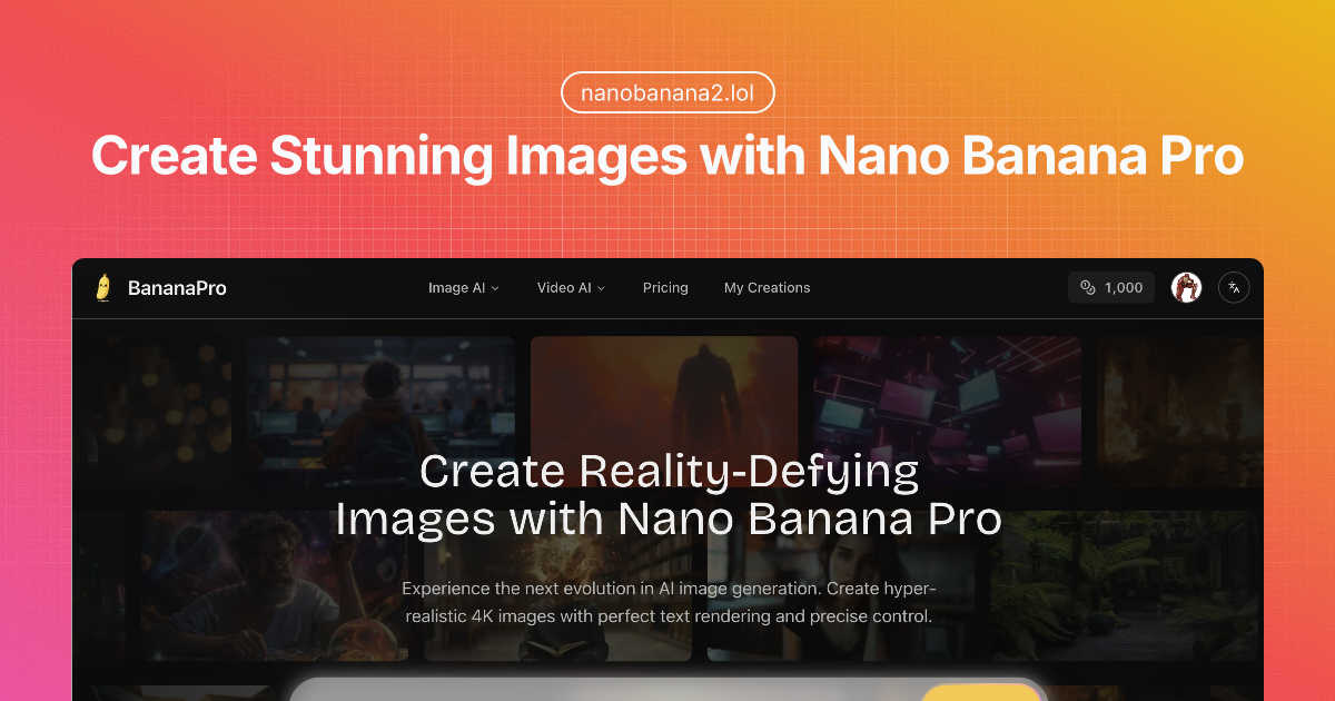 BananaPro application interface and features