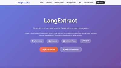LangExtract - AI tool for Design Tools