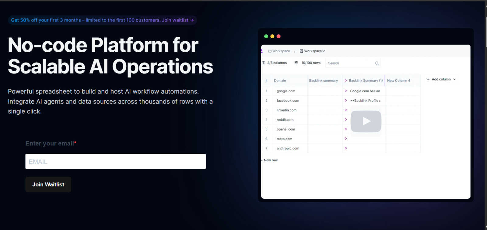 Reasonyx application interface and features