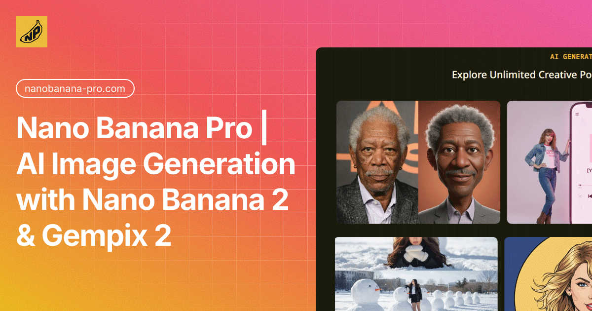 Nano Banana Pro application interface and features