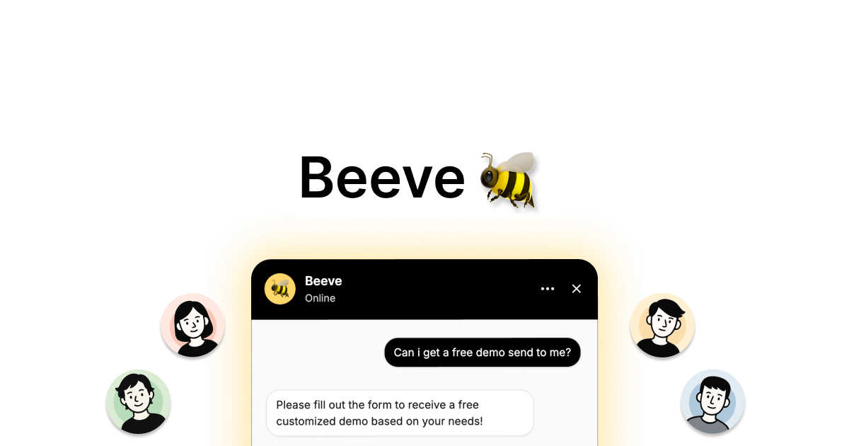Beeve application interface and features