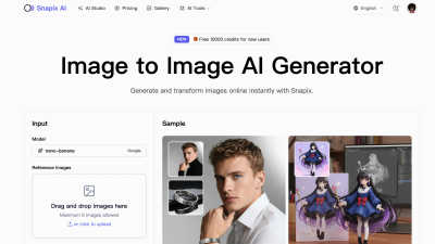 Snapix Image to Image AI - AI tool for AI Assistants
