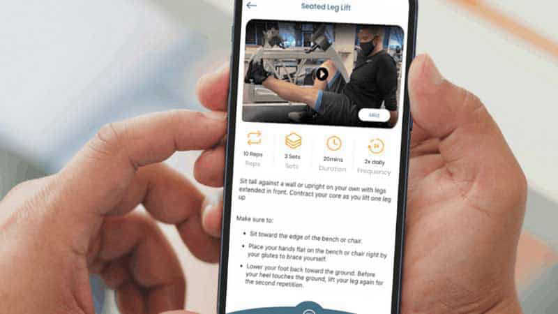 AC Health application interface and features