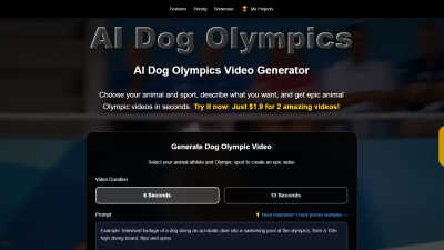 AI Dog Olympics Generator - AI tool for Video