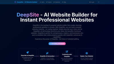 DeepSite - AI tool for AI Assistants