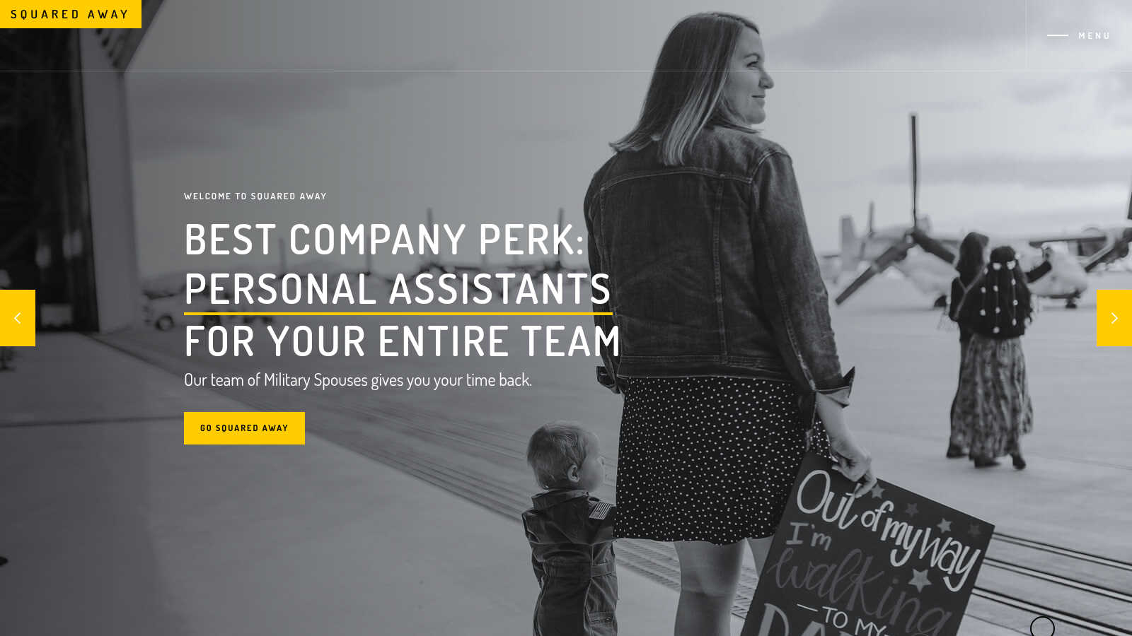 Military Spouse Assistants application interface and features