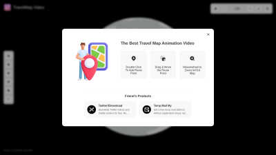 Travel Map Video - AI tool for Content Creation