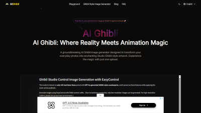 AI Ghibli - AI tool for Content Creation