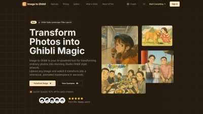 Image to Ghibli - AI tool for Content Creation