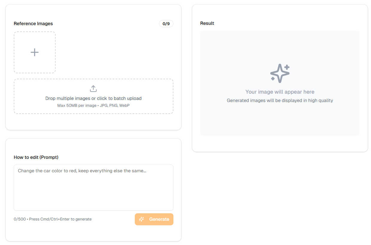 Nano Banana AI application interface and features