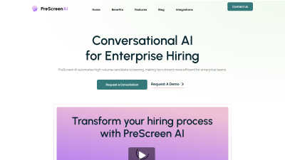 PreScreen AI  - AI tool for HR & Recruiting