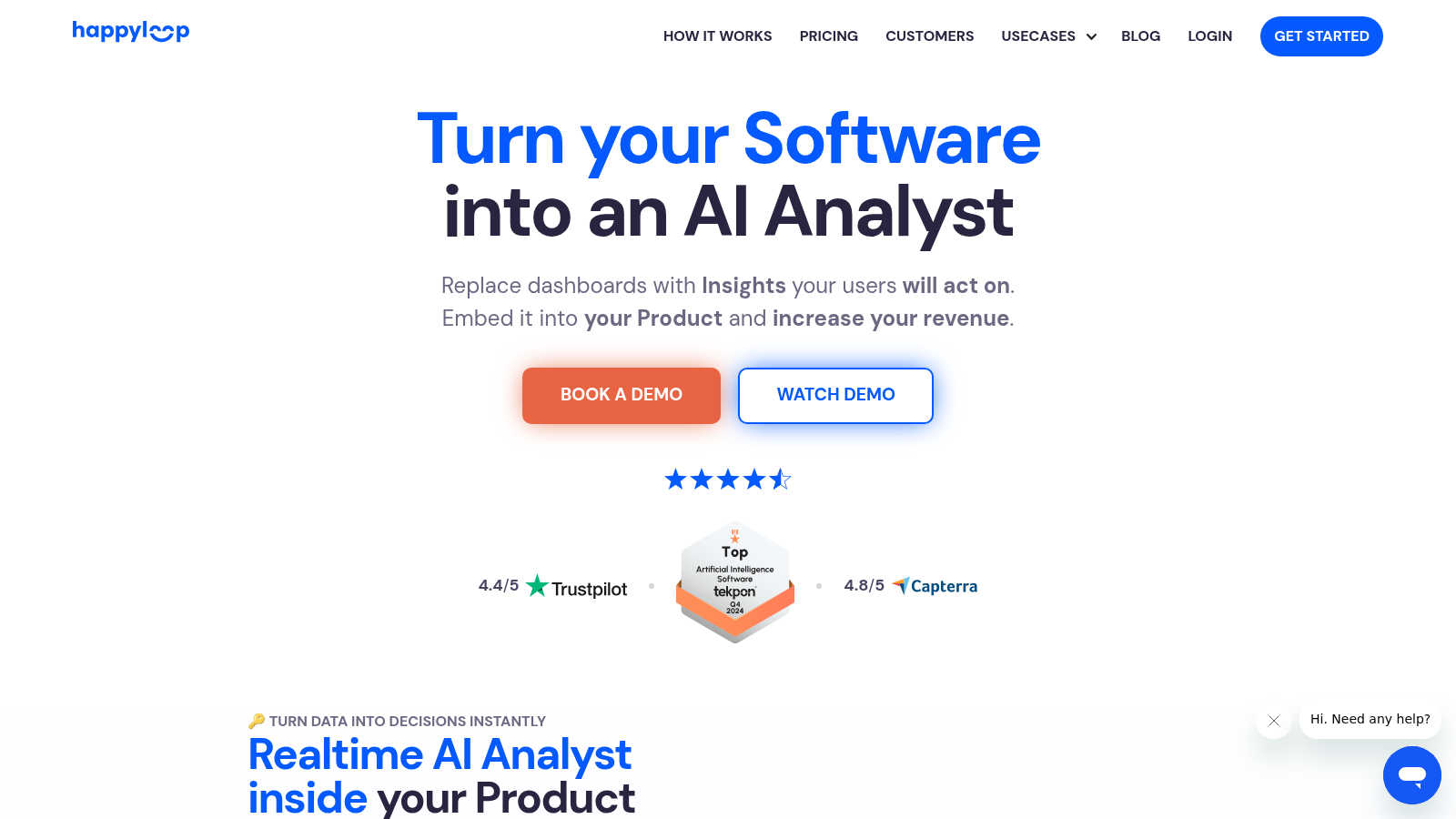 HappyLoop application interface and features