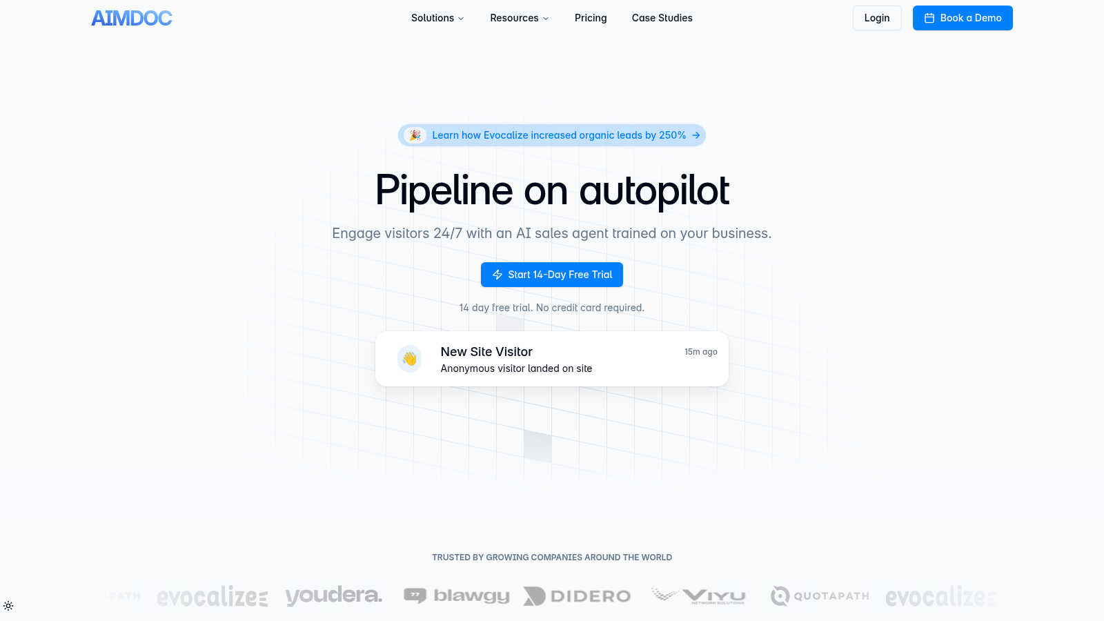 Aimdoc AI application interface and features