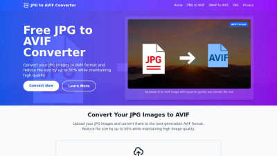 JPG to AVIF Converter - AI tool for Design Tools