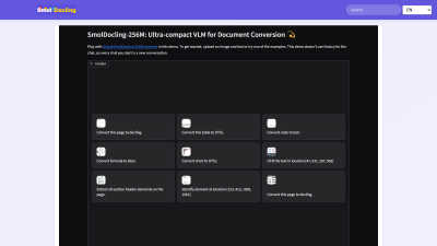 SmolDocling - AI tool for AI Assistants