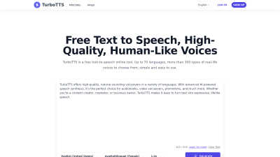 TurboTTS - AI tool for Accessibility