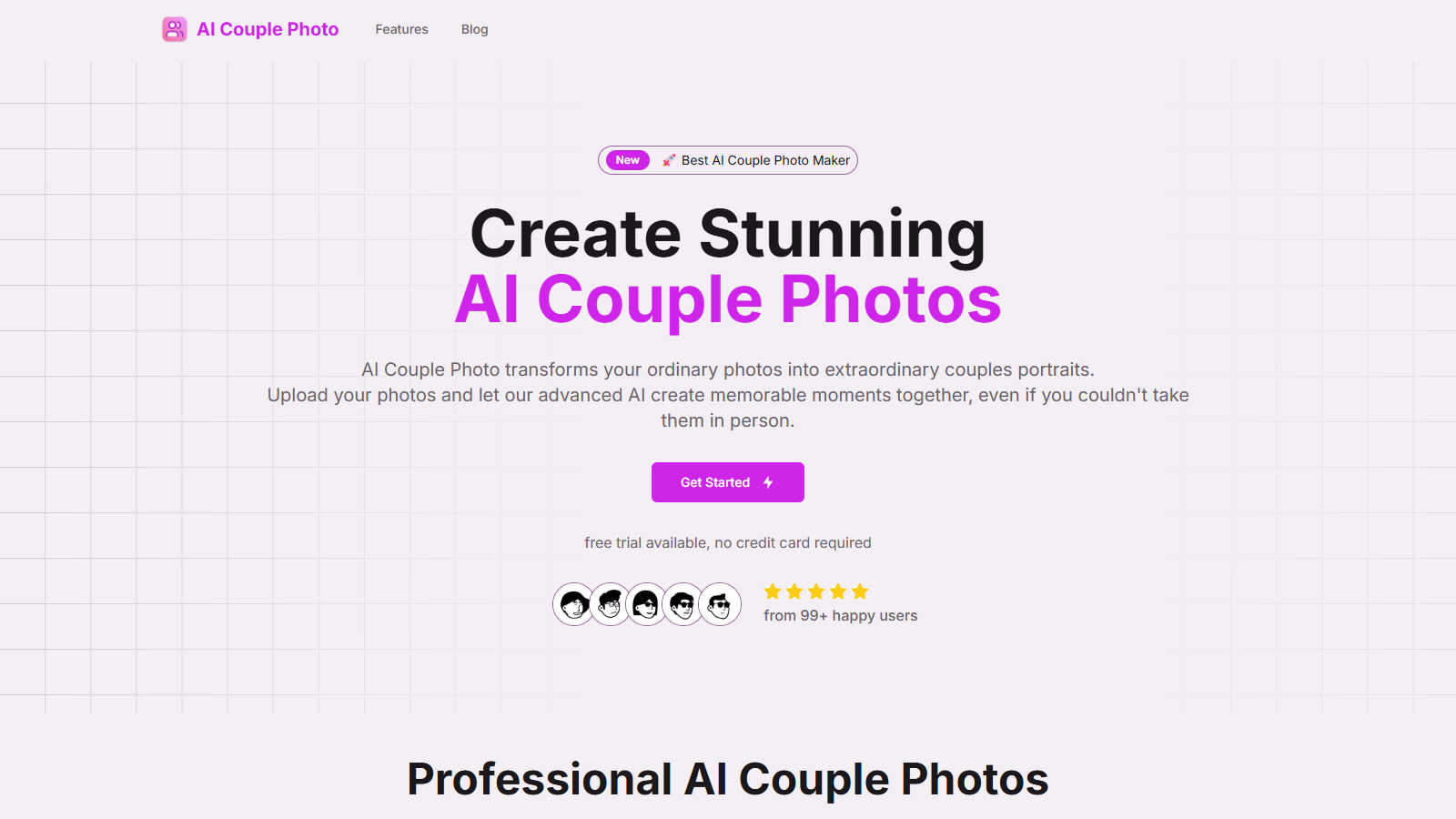 AI Couple Photo Maker application interface and features