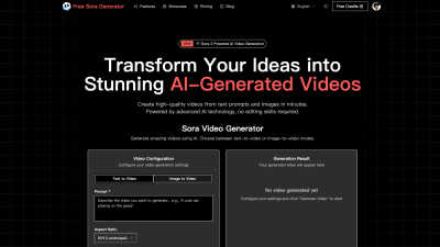 Free Sora Generator - AI tool for AI Assistants