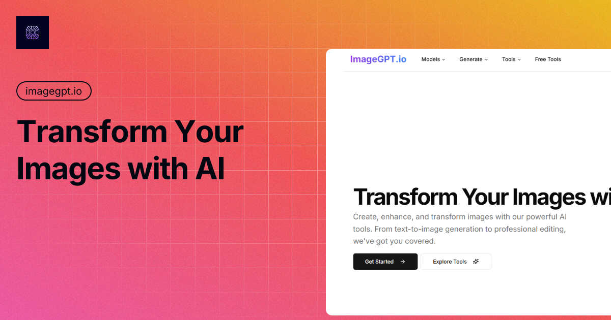 ImageGPT application interface and features