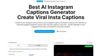 Instacaptions - AI tool for AI Assistants