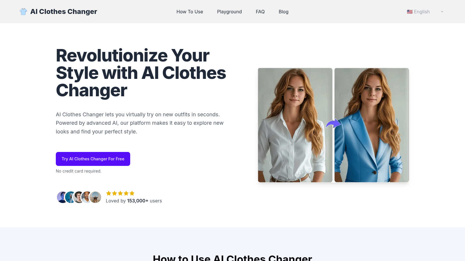 AI Clothes Changer application interface and features