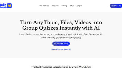 Quiz Generator AI - AI tool for Education & Learning