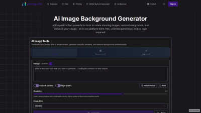 AI Image Background Generator - AI tool for Content Creation