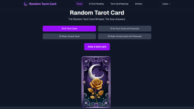 Random Tarot Card Generator - AI tool for Coaching