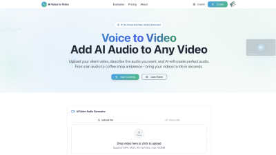 AI Voice To Video - AI tool for Audio & Music