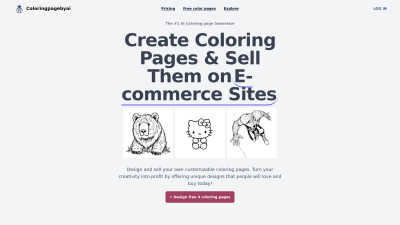 coloringpagebyai - AI tool for Content Creation