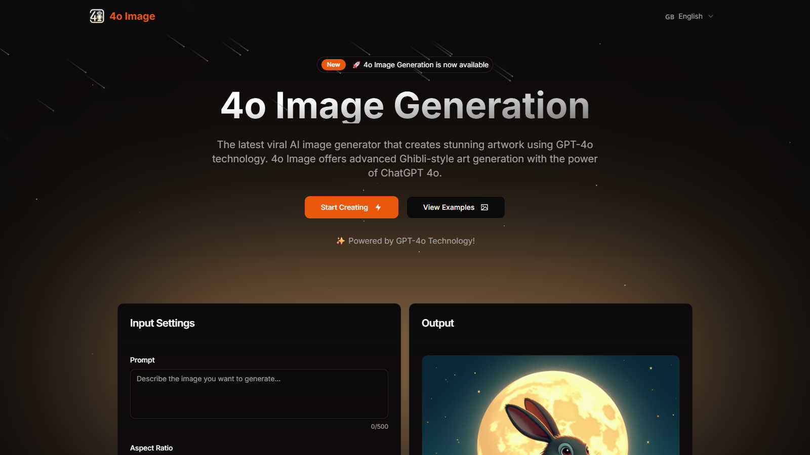 4o Image application interface and features