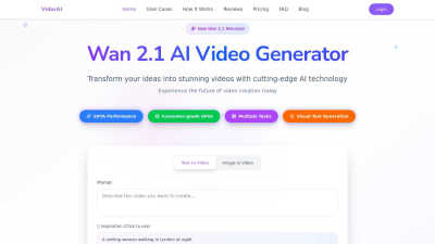 Wan 2.1 AI Video Generator - AI tool for AI Assistants