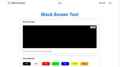 Black Screen - AI tool for Design Tools