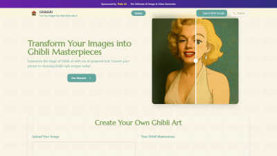 GhibliAI - AI tool for Content Creation