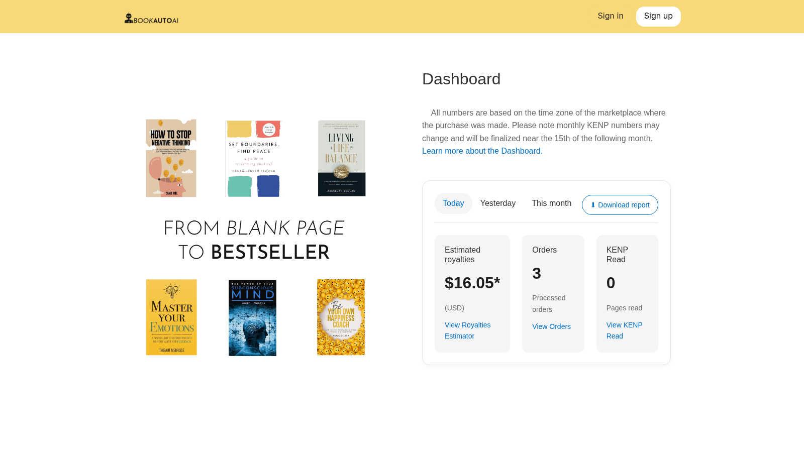 BookAutoAI application interface and features